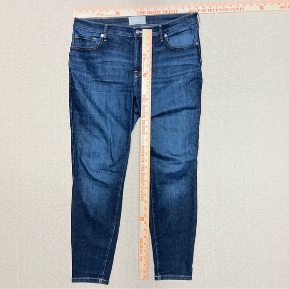 Everlane mid rise skinny jeans dark wash denim womens Sz.33 - Picture 3 of 6